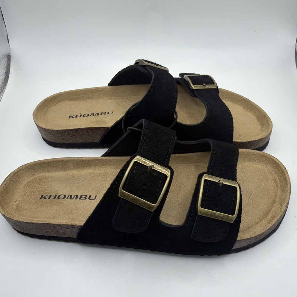 KHOMBU Ashville Slide Sandals Women's Size 6 Black. New - Picture 4 of 7